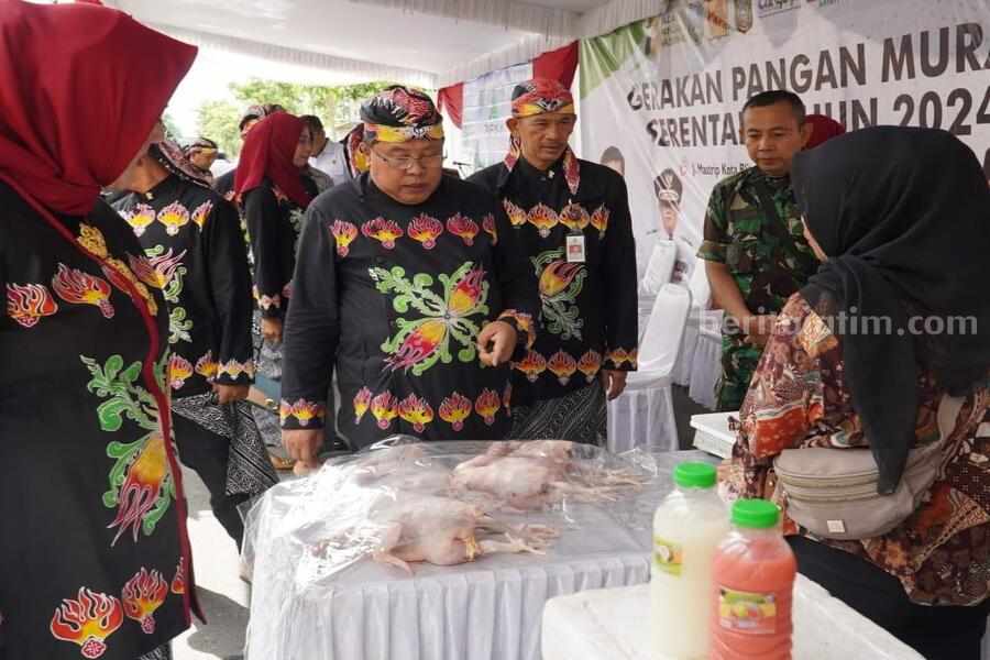 Jamin Ketersediaan Stok Lebaran,Gerakan Pangan Murah di Blitar Foto Berita Jatim