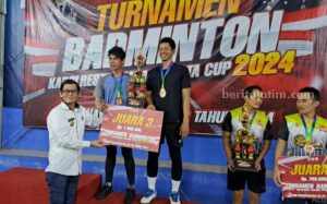 PWI Malang Raya Raih Juara 3 Badminton Kapolresta Malang Kota Cup