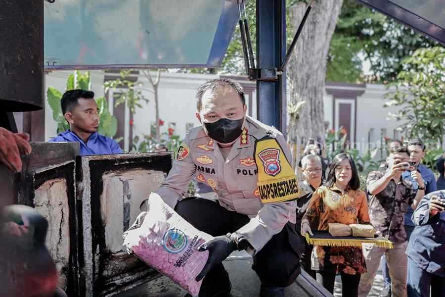 Narkoba Senilai Rp66 Miliar di Surabaya Dimusnahkan Foto Berita Jatim