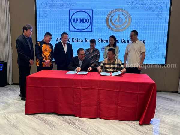 sosiasi Pengusaha Indonesia (Apindo) Jawa Timur (Jatim) menjalin kerjasama dengan asosiasi pengusaha provinsi Guangdong.