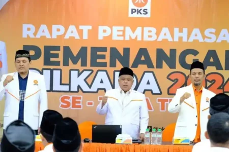 Rapat pembahasan pemenangan Pilkada 2024 Partai Keadilan Sejahtera.