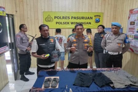 Polsek Winongan Pasuruan Amankan Pelaku dan Penadah Motor Curian