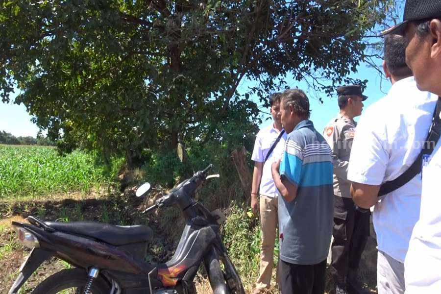 Barang bukti motor yang dicuri pelaku.
