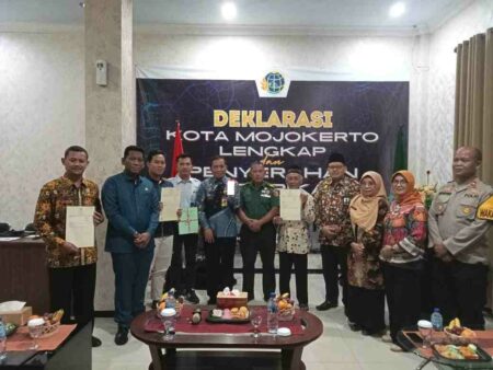 Menteri ATR/BPN Deklarasikan Kota Mojokerto Sebagai Kota Lengkap 2024