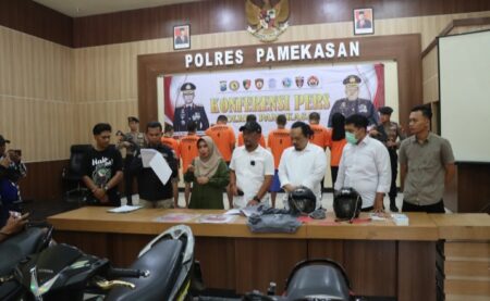 Aksi Komplotan Maling Motor Berakhir di Sel Polres Pamekasan
