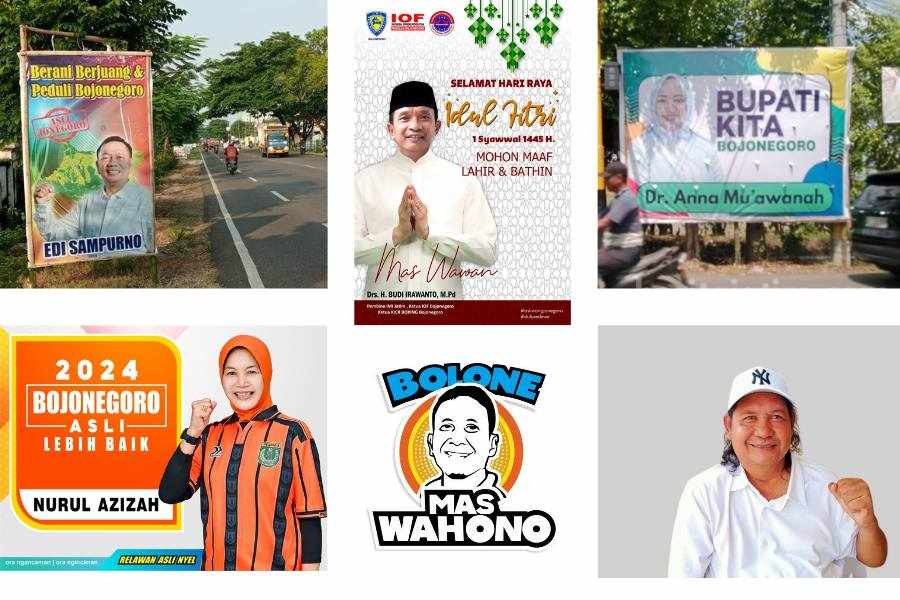 6 Tokoh Bojonegoro Mulai Pasang Baliho Jelang Pilkada 2024, Siapa Saja? Foto Berita Jatim