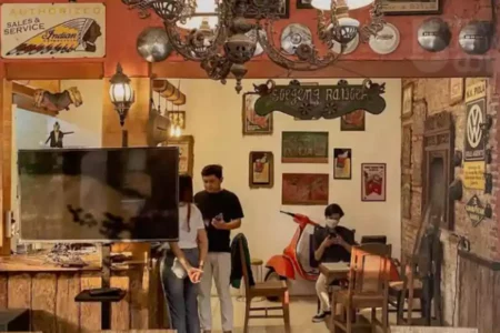 Ilustrasi cafee shop.