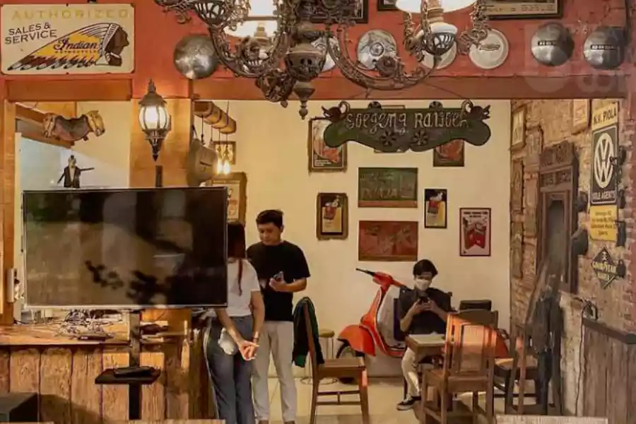 Ilustrasi cafee shop.