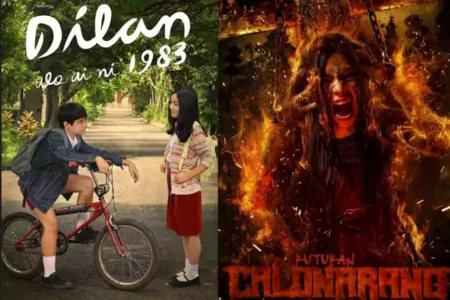 Poster Dilan 1983: Wo Ai Ni dan Kutukan Calon Arang (dari kiri), film yang tayang bulan Juni 2024. (Instagram/cinema.21/calonarang.movie)