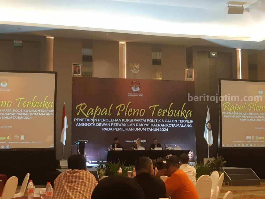 Tok! KPU Tetapkan 45 Anggota DPRD Kota Malang Terpilih Hasil Pileg 2024
