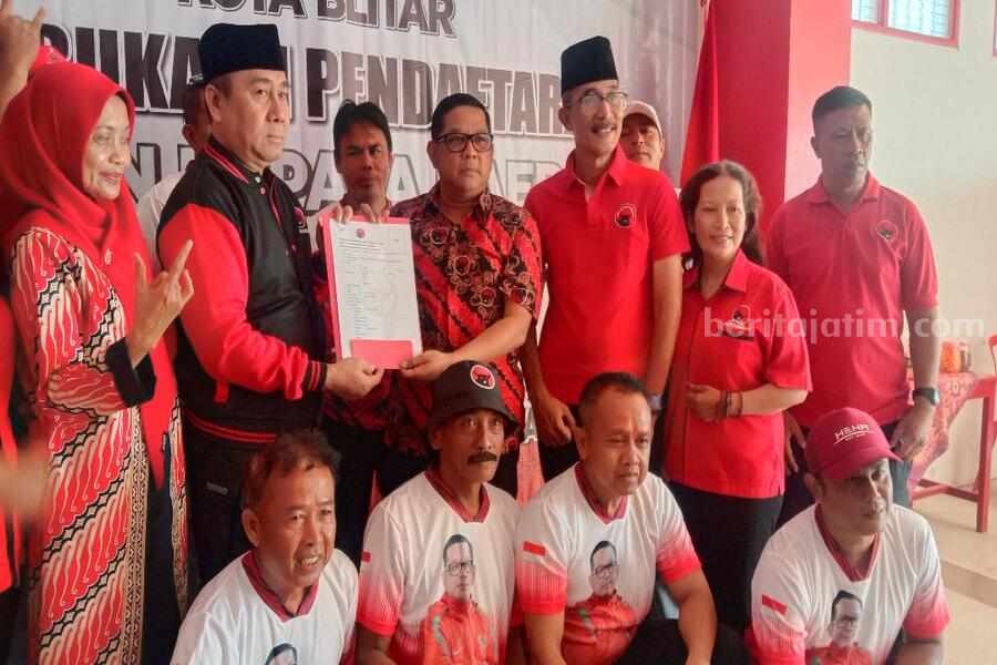 Pemegang Suara Tertinggi di Pileg, Yudi Meira Daftar Cawali Blitar Foto Berita Jatim