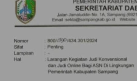 Pemkab Sampang Larang ASN Judi Online