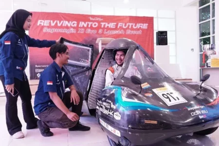 Mobil Sapuangin XI Evo 3 yang bakal bertanding di Sirkuit Mandalika, Lombok pada 2-6 Juli 2024 mendatang.
