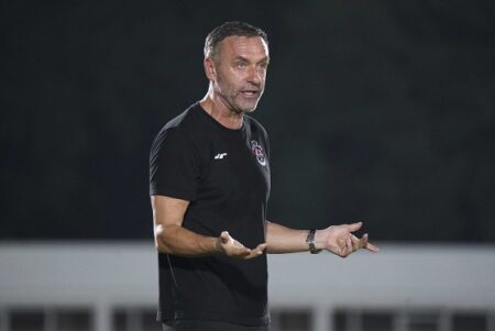 Thomas Doll tercatat telah memimpin Persija Jakarta dalam 68 pertandingan di ajang Liga 1. Foto: Persija