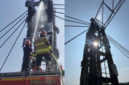 Pemkot Kediri Bergerak Cepat Atasi Terbakarnya Ornamen Pilar Jembatan Brawijaya Pemkot Kediri perbaiki ornamen Jembatan Brawijaya yang terbakar