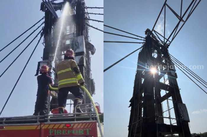 Pemkot Kediri perbaiki ornamen Jembatan Brawijaya yang terbakar