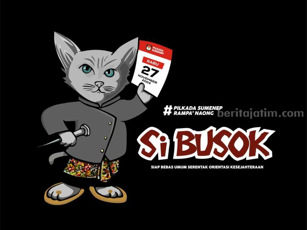 Maskot Pilkada Sumenep, Si Busok.