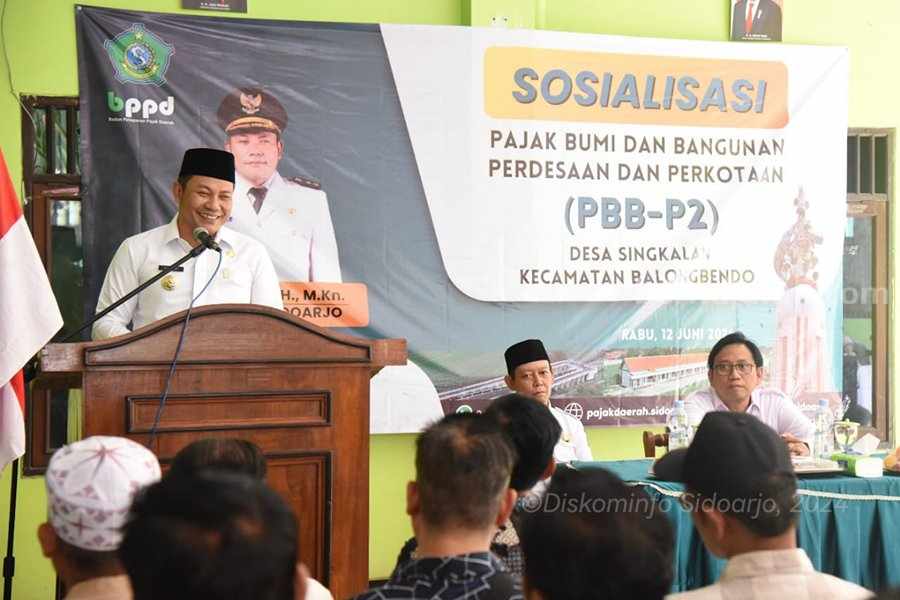 Sosialisasi Plt Bupati Sidoarjo H. Subandi.