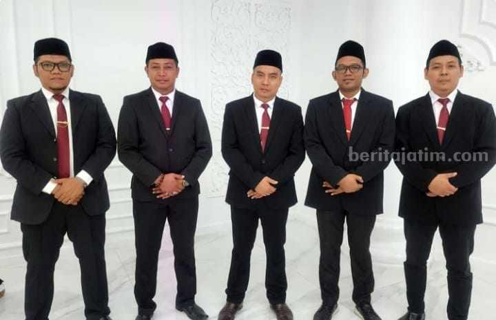 Lima komisioner KPU Kabupaten  Mojokerto ditetapkan KPU RI. [Foto : ist]
