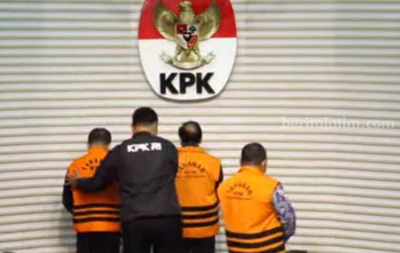 Tiga tersangka ditahan di Rutan Cabang KPK.