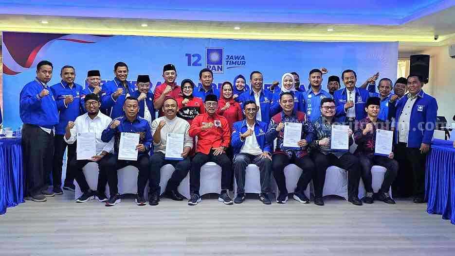 PDIP-PAN Resmi Tugaskan 6 Calon Petahana di Jatim untuk Maju Pilkada 2024, Siapa Saja?