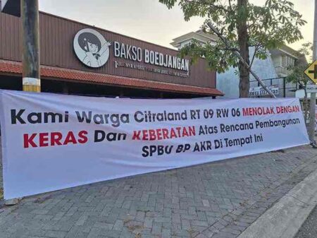 Warga Citraland Surabaya Tolak Pembangunan SPBU BP AKR, Kenapa? Citraland