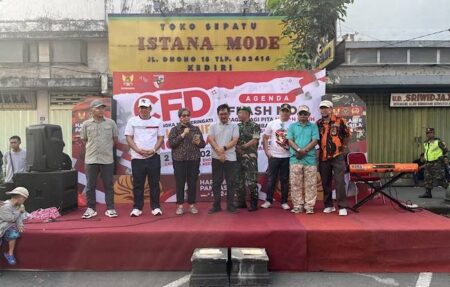 PJ Wali Kota Kediri Ikut Orasi Kebangsaan di CFD Jalan Dhoho