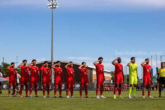 Potret para pemain Timnas U-20 sebelum pertandingan melawan Italia dalam ajang Tournoi Maurice Revello 2024. (Foto: Tournoi Maurice Revello)