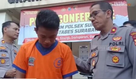Maling Babak Belur Dihajar Massa Sampai Berak di Celana foto beritajatim