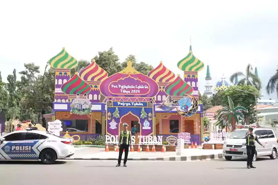 Pos Pelayanan dan Pengamanan terpadu dalam rangka Operasi Ketupat Semeru Tahun 2024.