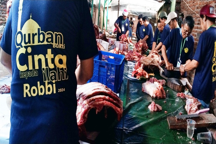 Sukses Qurbanku Cintaku 1445 H / 2024 M di Masjid Baitul Akhiroh, Nginden Sukolilo Surabaya