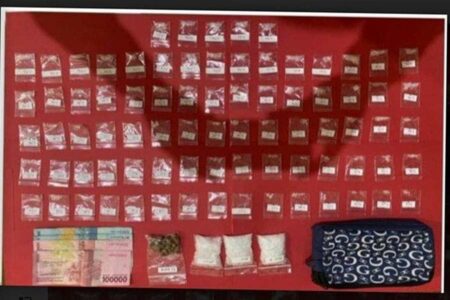 Barang bukti sabu yang diamankan polisi.