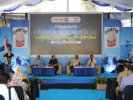Sosialisasi Gempur Rokok Ilegal Gandeng Perusahaan Jasa Titip dan Ekspedisi, Begini Pesan Pj Wali Kota Kediri