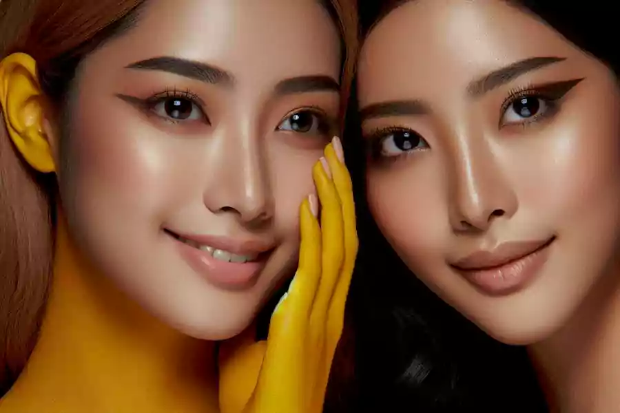 Ilustrasi perempuan yang punya kulit belang.