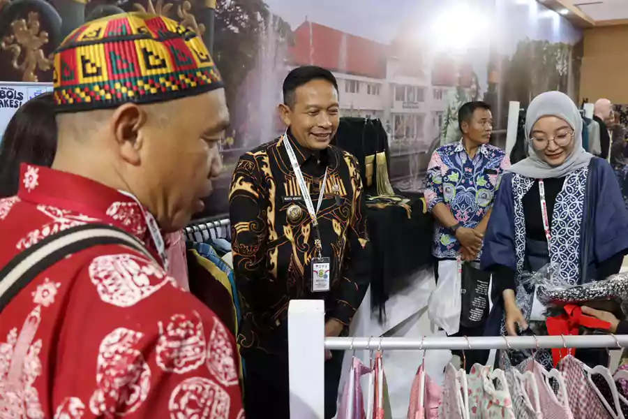 Penjabat Wali Kota Malang, Wahyu Hidayat di Indonesia City Expo. (Prokopim Kota Malang)