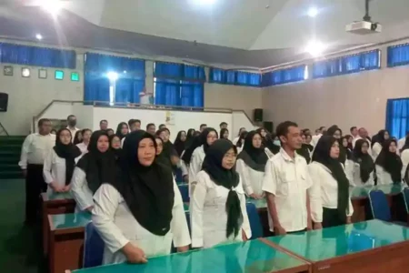 Para peserta yang mengikuti pelatihan digelar oleh Disnaker Lumajang.