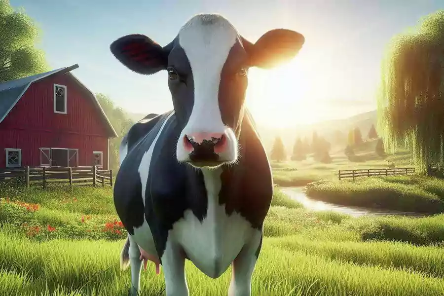 Ilustrasi sapi qurban.