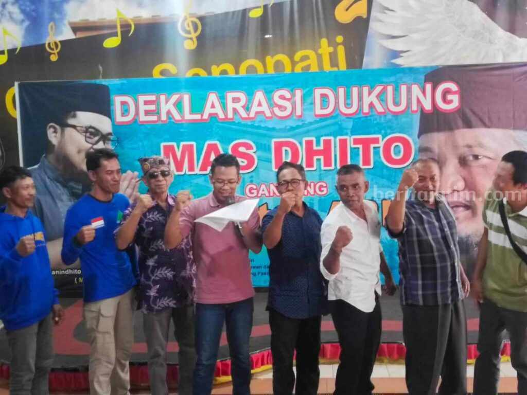 Gabungan Relawan Kediri Dukung Duet Mas Dhito - Dokter Ari di Pilkada 2024.
