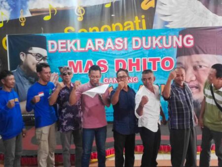 Gabungan Relawan Kediri Dukung Duet Mas Dhito - Dokter Ari di Pilkada 2024.