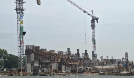 Pembangunan Stadion Surajaya Lamongan Sudah 25 Persen foto beritajatim