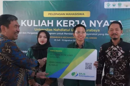 Unusa Surabaya Daftarkan Mahasiswa KKN ke BPJS Ketenagakerjaan Unusa