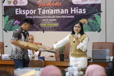Tangkap Peluang Ekspor, DKPP Kota Kediri Dorong Petani Tanaman Hias Go Internasional