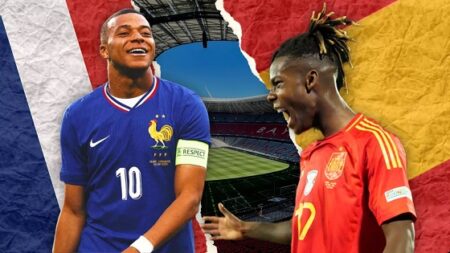 Empat Fakta Menarik Jelang Laga Spanyol Vs Prancis: Adu Gengsi 2 Raksasa Eropa Spanyol dan Prancis akan beradu taktik dan kekuatan dalam semifinal Euro 2024 di Allianz Arena. Foto: AP