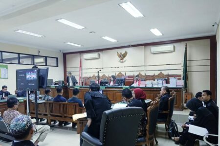 Sidang dugaan kasus korupsi Pemotongan Insentif ASN BPPD Sidoarjo.