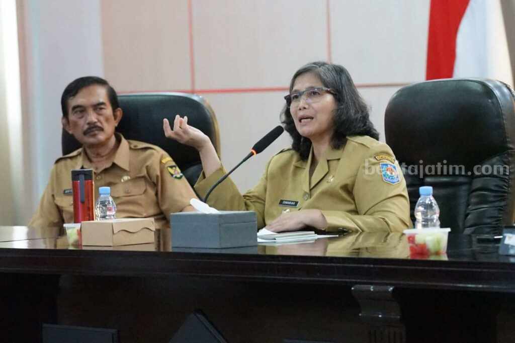 Arahan Pj Wali Kota Kediri pada Workshop Video Animasi.