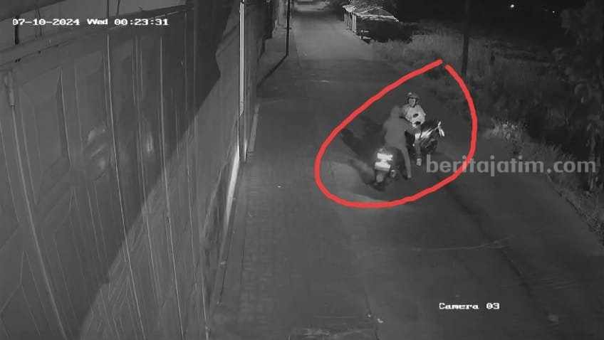 Rekaman CCTV milik warga. [Foto: Ist]