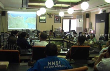 Hearing polemik Surabaya Waterfront Land (SWL) di Komisi C DPRD Surabaya, Rabu (10/7/2024).