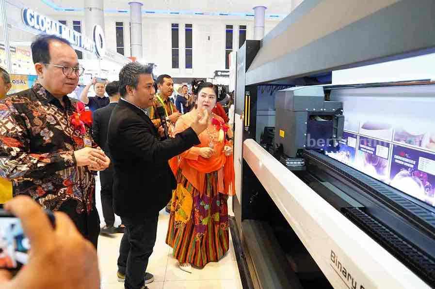 Surabaya Printing Expo (SPE) 2024, yang resmi dibuka Kamis (11/7/2024) di Grand City Surabaya.