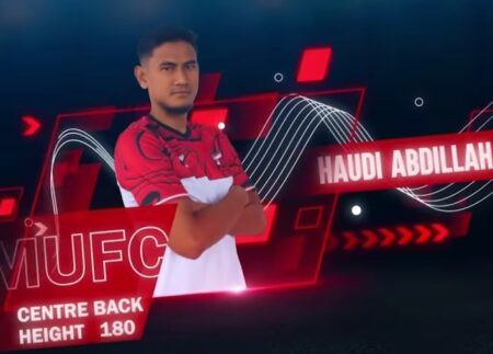 Haudi Abdillah diperkenalkan sebagai bek anyar Madura United FC untuk musim 2024-2025. [Gambar: Madura United]