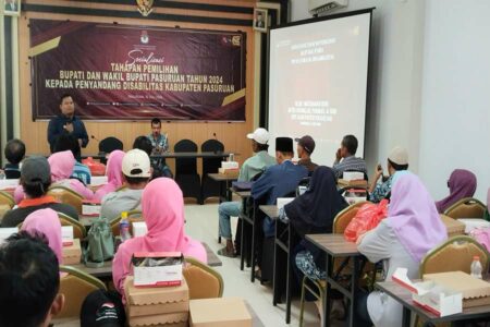 KPU Pasuruan Ajak Masyarakat Disabilitas Datang ke TPS